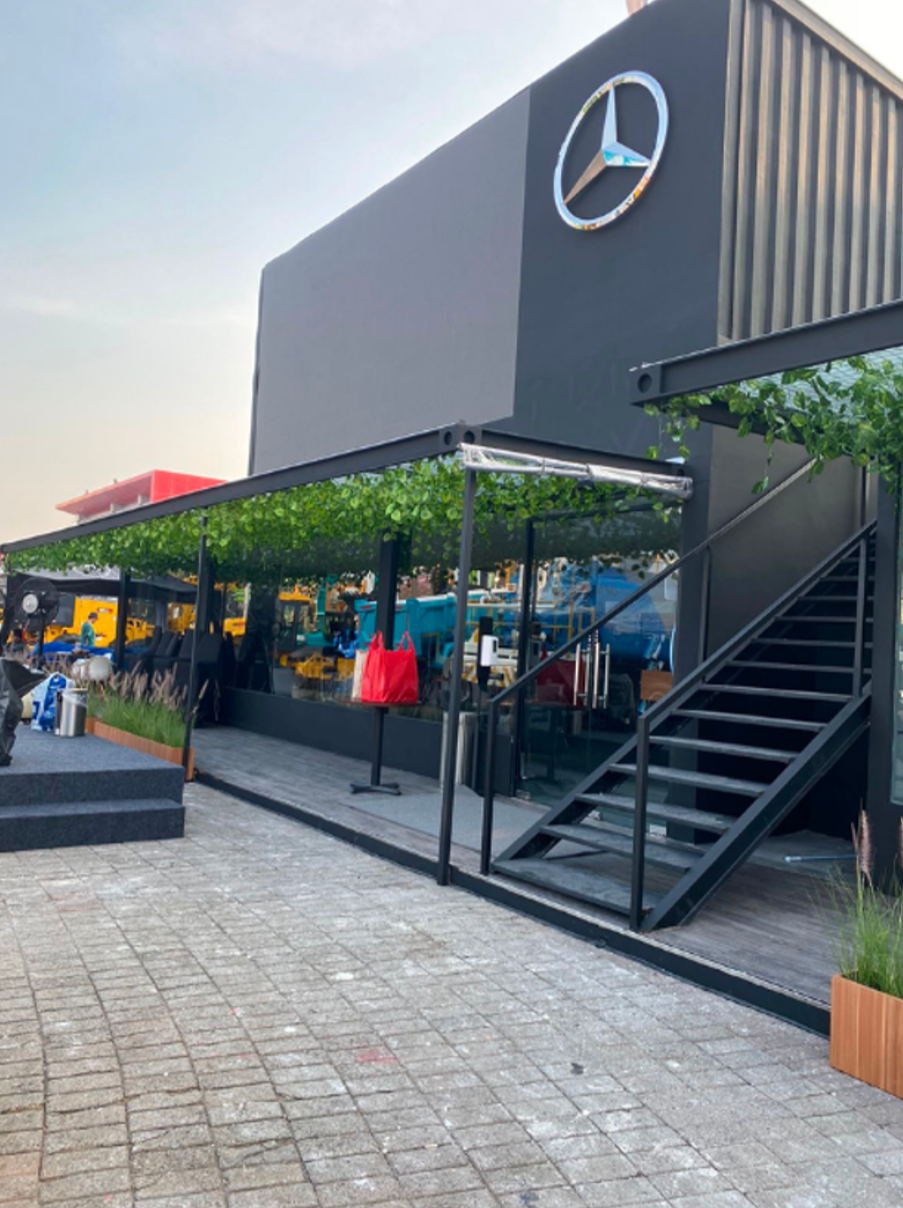 Mercedes-Benz Double Deck Booth