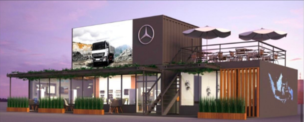 Mercedes-Benz Double Deck Booth